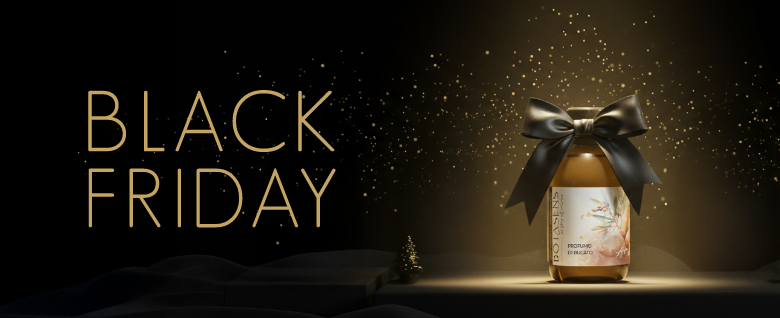 BOTASENS Black Friday – Luxury Italian laundry perfume bottle with golden ribbon